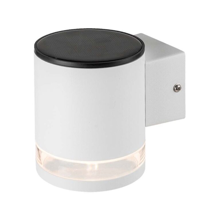 0.55W Solcelle væglampe LED - IP54, Hvid