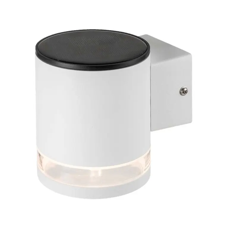 0.55W Solcelle væglampe LED - IP54, Hvid