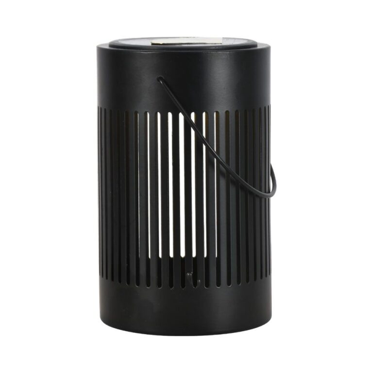 0,5W Solara LED gulvlampe / bordlampe - Solcelle, IP44, sort metal, varm hvid, genopladelig, udendørs