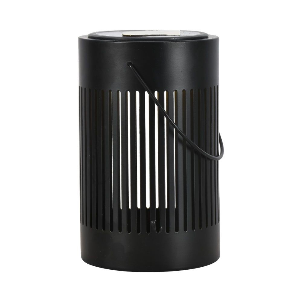 0,5W Solara LED gulvlampe / bordlampe - Solcelle, IP44, sort metal, varm hvid, genopladelig, udendørs