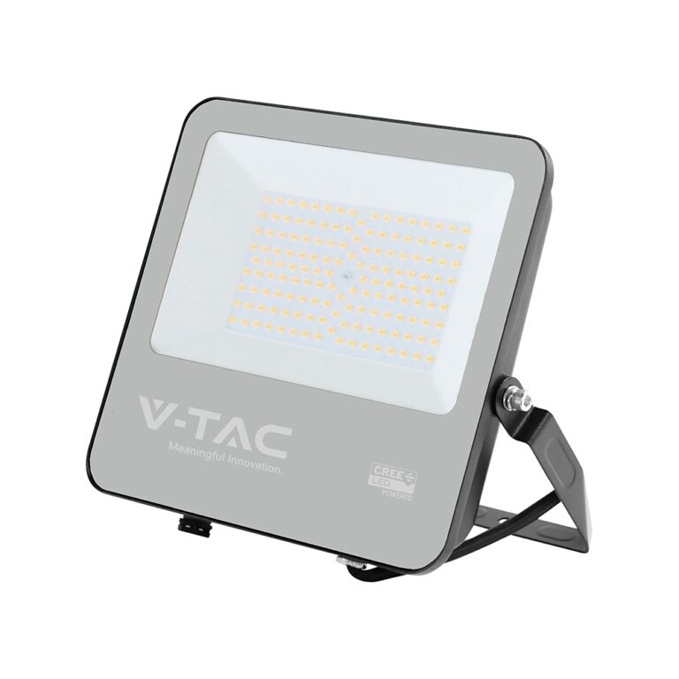 100W LED projektør - 135lm/W, CREE LED chip, IP65, sort, 6 års garanti
