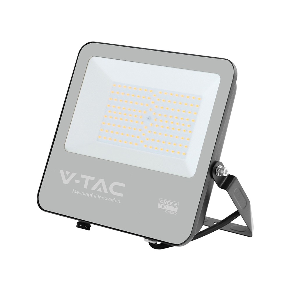 100W LED projektør - 135lm/W, CREE LED chip, IP65, sort, 6 års garanti