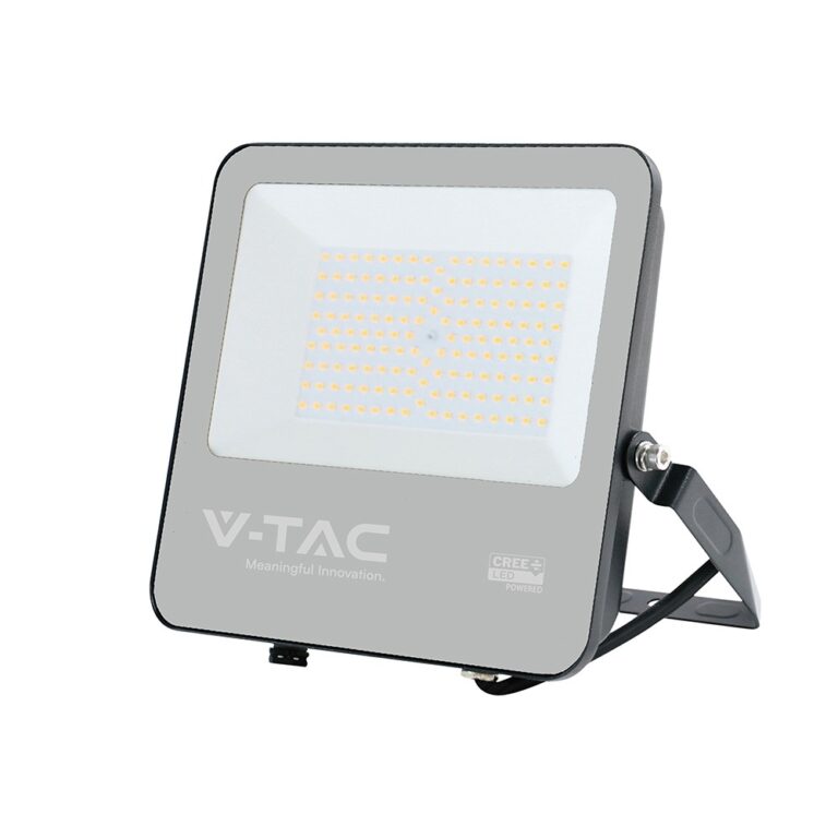 100W LED projektør - 185lm/W, Cree chip, sort, 6500K, 6 års garanti