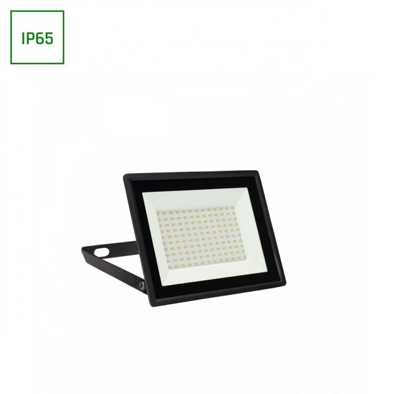 100W Noctis Lux 3 LED projektør - 9400lm, IP65, sort, kold hvid, udendørs