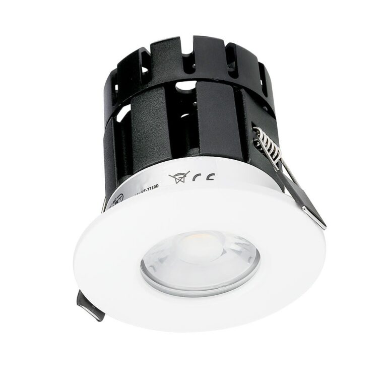 10W Bluetooth fire-rated LED indbygningsspot - CCT, dæmpbar, IP65, hvid, Smart Home, 5 års garanti