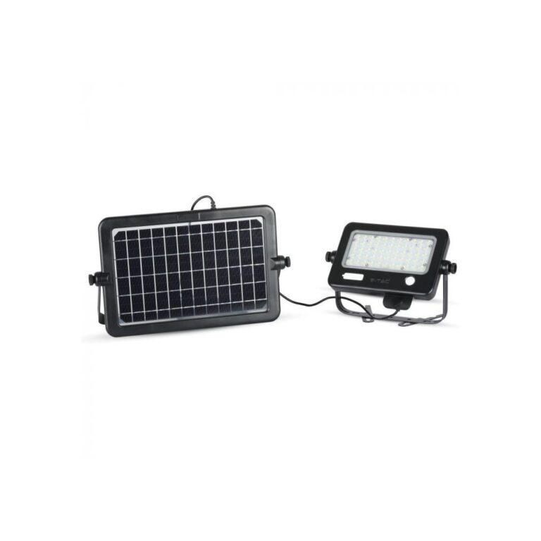 V-Tac 10W LED Solcelle projektør (IP65, inkl. solcelle, sensor) Solcelle projektør