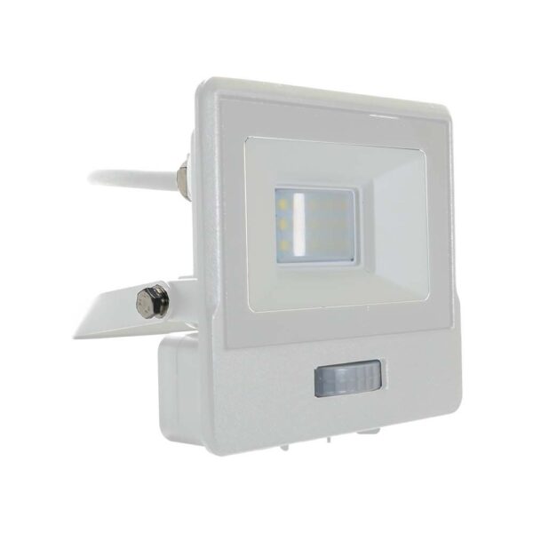 10W LED projektør med sensor - Hvid, Samsung LED chip
