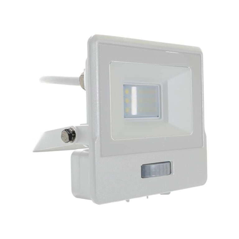 10W LED projektør med sensor - Hvid, Samsung LED chip