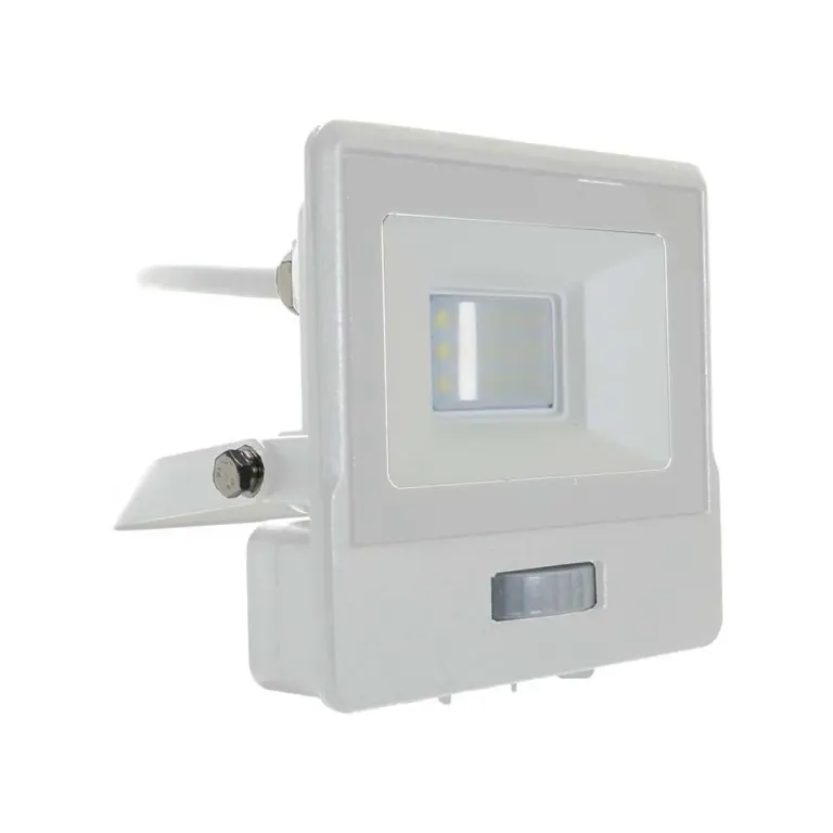 10W LED projektør med sensor - Hvid, Samsung LED chip