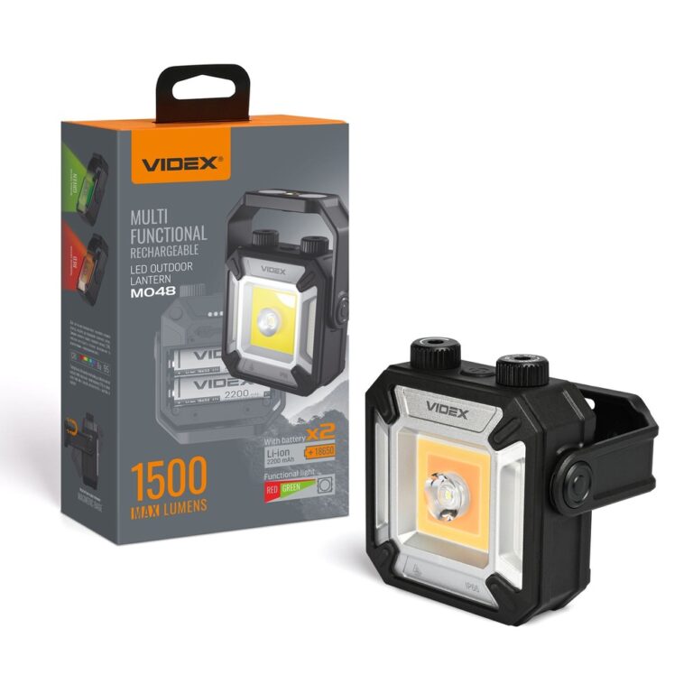 10W multifunktionel LED lanterne og lommelygte - 1500lm, IP66, magnetisk, USB-C, powerbank, udendørs og camping