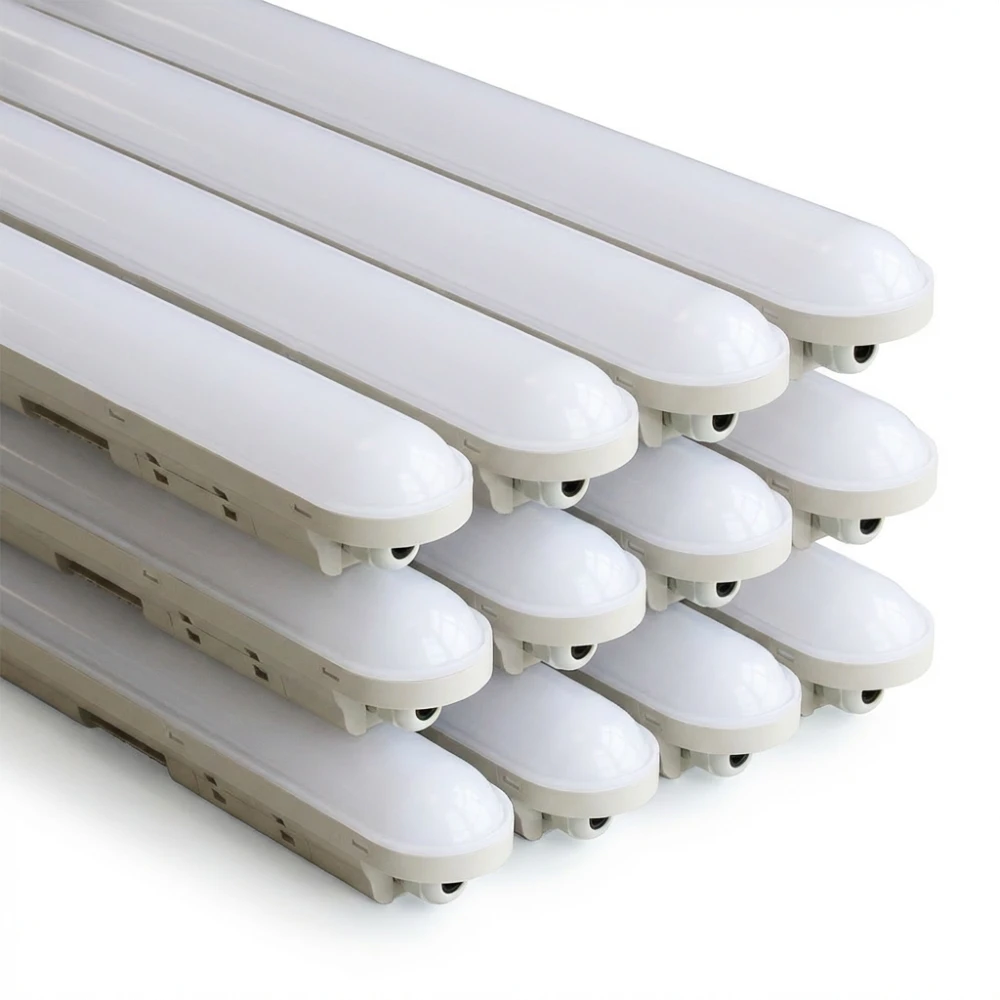 12 stk. Spectrum Limea Connect 36W LED armatur - 120cm, IP65 vandtæt, 147 lm/W, gennemfortrådet, 230V