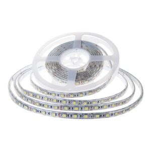 120 LED Stribe 8W/m - 4000K, IP65, 24V, Dobbelt PCB, 10m/rulle