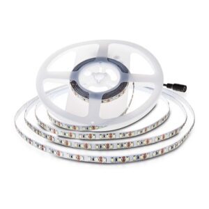 120 LED Stribe Lys 8W/m - 3000K, IP20, 24V, Dobbelt PCB, 10m/Rulle.