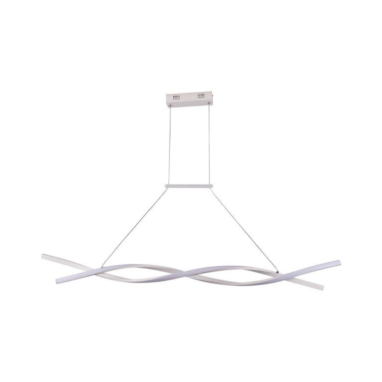 120cm 30W LED pendel, hvid - 115lm/W, 3000K, 120x100cm, inkl. lyskilde