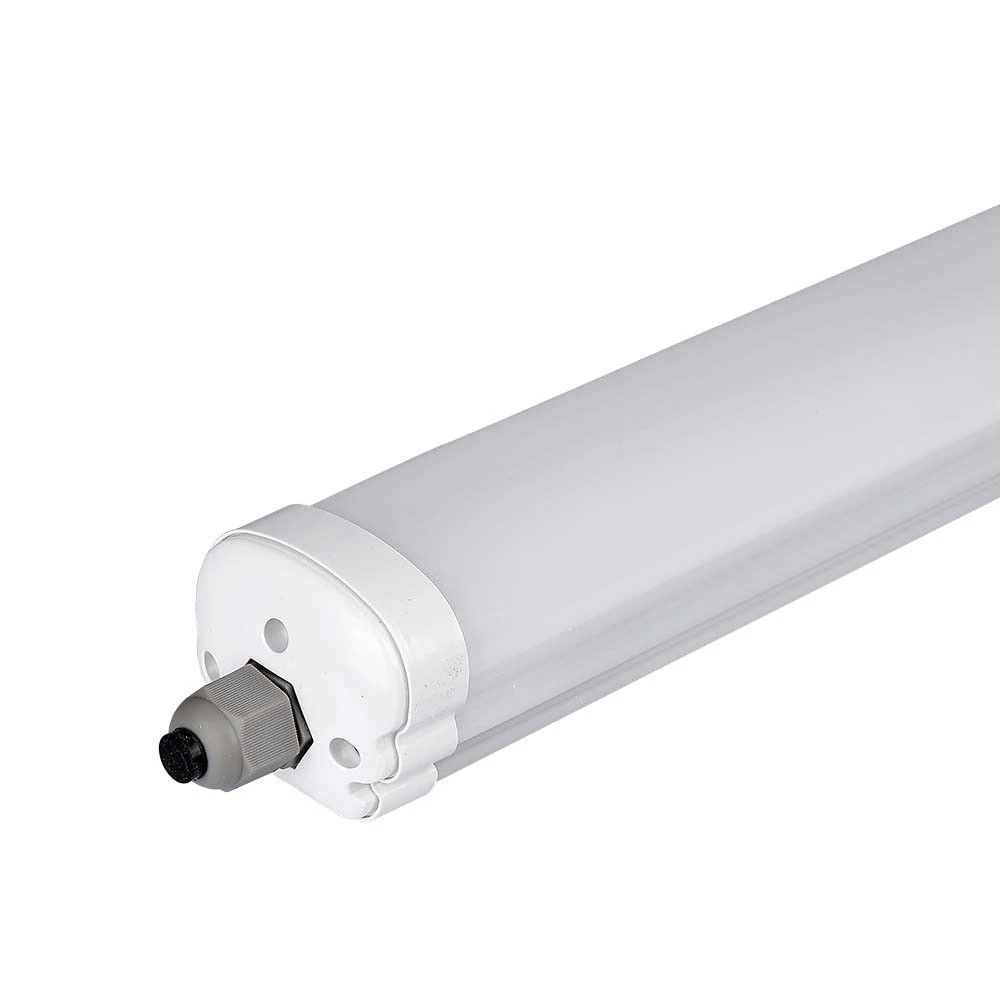 120cm 36W vandtæt komplet LED armatur, gennemfortrådet - 130lm/W, IP65, 6 års garanti