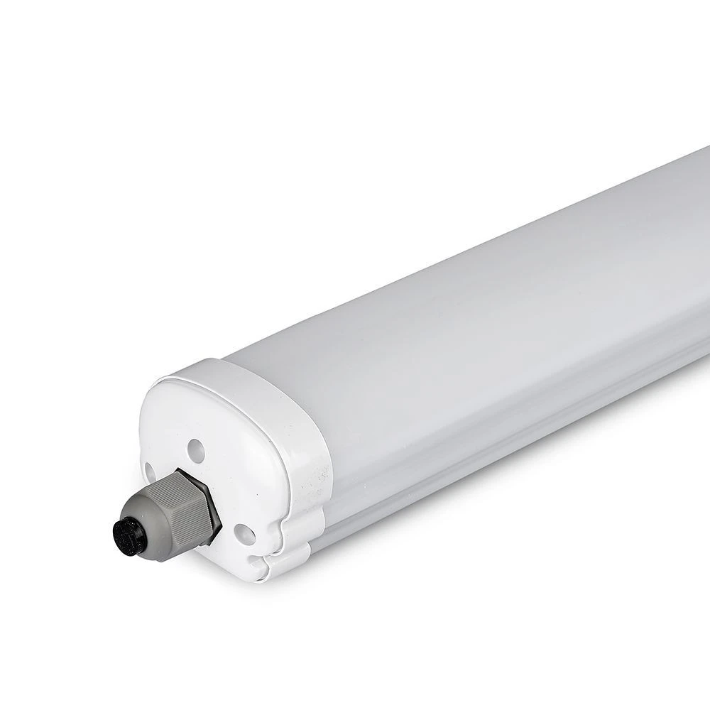 120cm 36W vandtæt komplet LED armatur, gennemfortrådet - 4320lm, 120lm/W, IP65