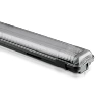 120cm 36W vandtt komplet LED armatur, IP65, inkl. 2x 18W 6400K LED rr, kold kulr