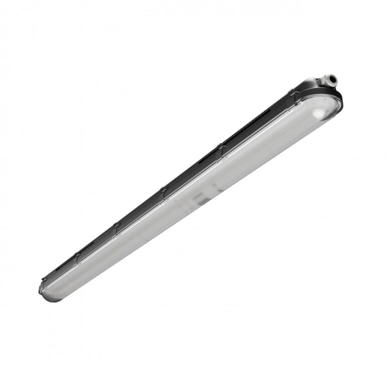 120cm 40W Gigant Pro LED armatur - Gennemfortrådet, 150lm/W, Justerbar Watt, IP66, IK10, Sort.