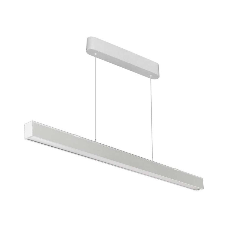 120cm 40W LED lysskinne med Samsung chip - Hvid, CCT, inkl. wireophæng, loftlampe til kontor