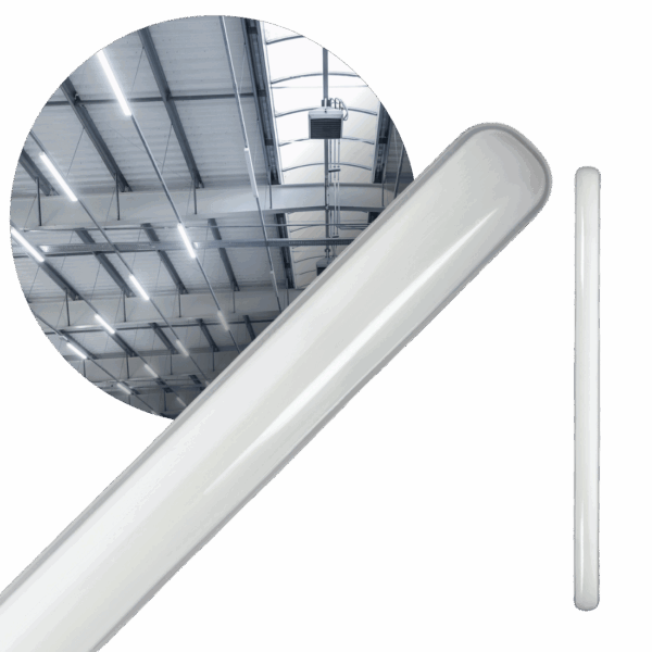 120cm Fladt LED Armatur - Gennemfortrådet - 4000K - 36W - 4320lm - IP65