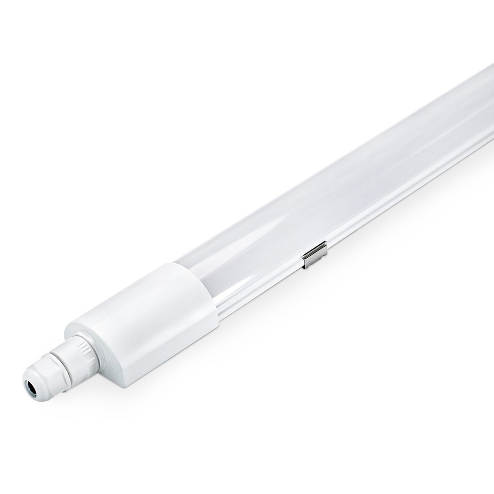 120cm slim RA93 armatur gennemfortrådet - 36W, 120lm/W, IP65