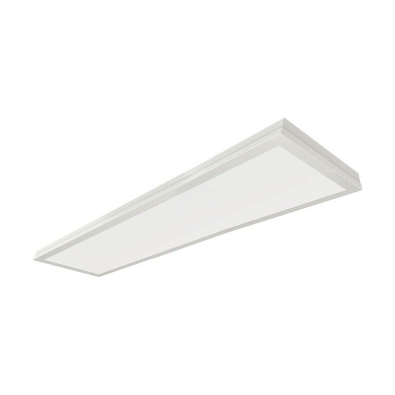 120x30 LED panel, 40W - Højde:29mm, 110lm/W, indbygget i hvid ramme