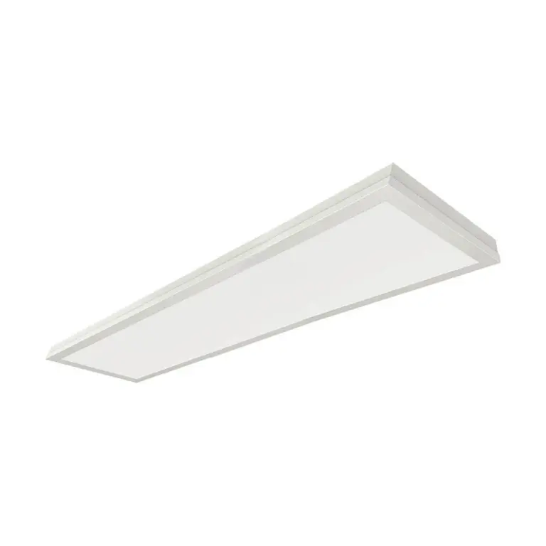 120x30 LED panel, 40W - Højde:29mm, 110lm/W, indbygget i hvid ramme