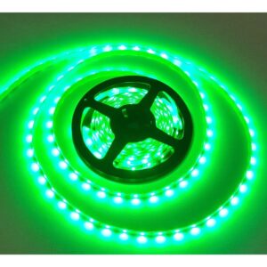 12V LED Strip | 5m | Grøn Farve | 8 mm | 300 Dioder | Dæmpbar | IP65 | Udendørs