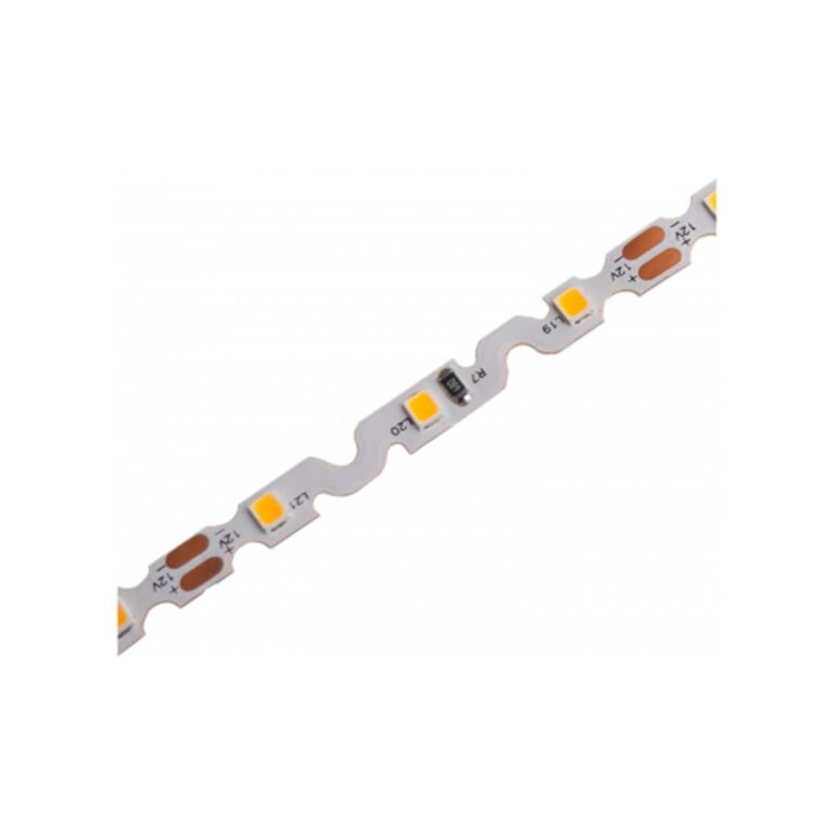 12V LED Strip - Zig-Zag - Indendørs - Dæmpbar - 12W - 4000K - 5m