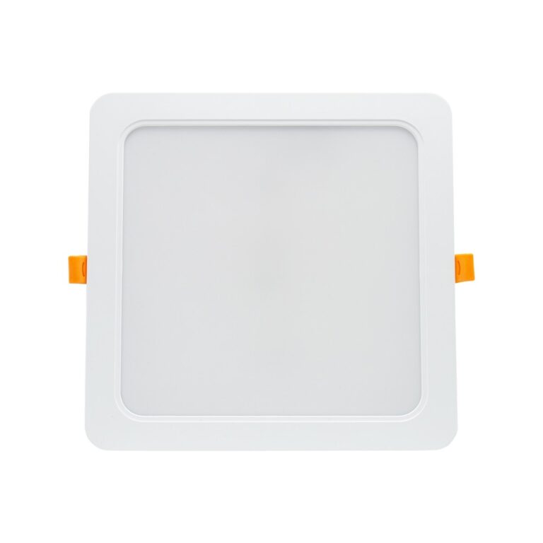 12W 14,5 x 14,5 cm LED indbygningspanel - IP54 udendørs, Hul: 12 x 12 cm, Mål: 14,5 x 14,5 cm