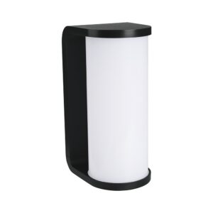 12W CCT LED væglampe - IP65, sort, 3-i-1 farveskift, 1760lm, inkl. lyskilde