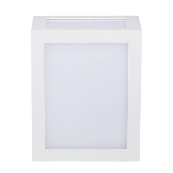 12W LED Væglampe - 3000K, Hvid hus