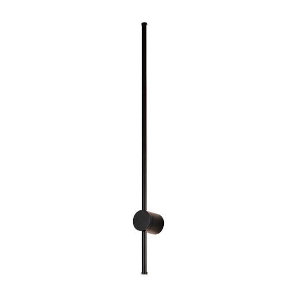 12W LED Væglampe - 3000K Sort, IP65