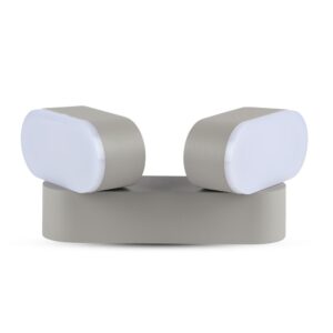 12W LED Væglampe - Grå hus