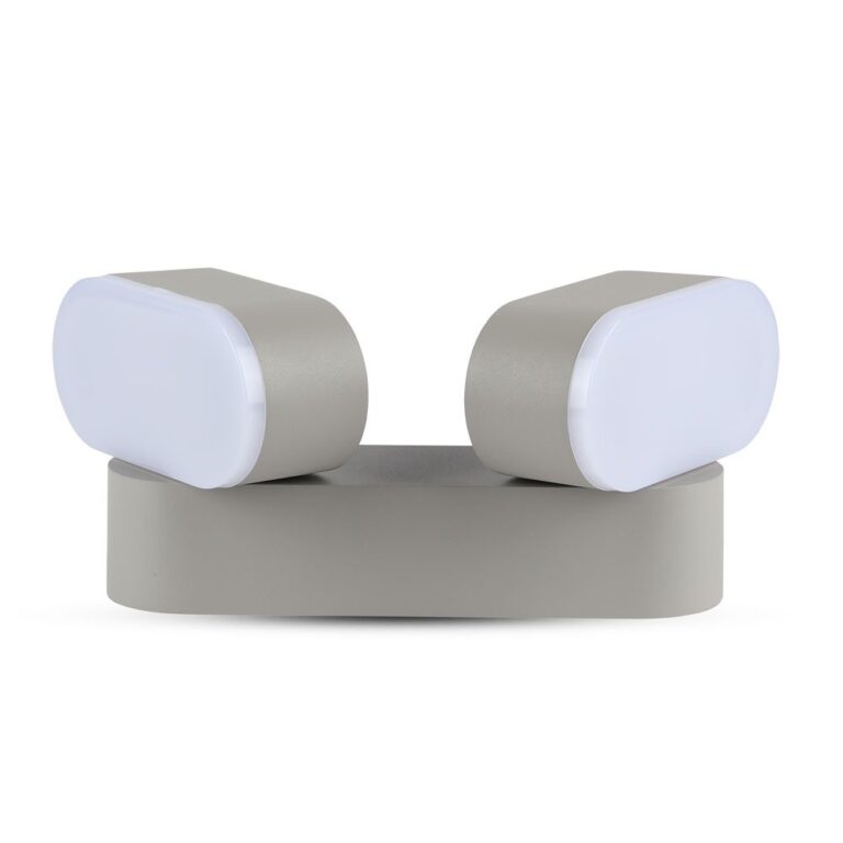 12W LED Væglampe - Grå hus