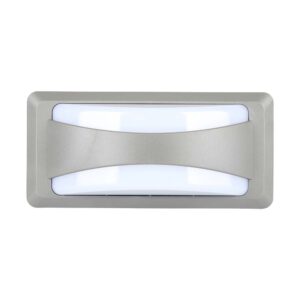 12W LED Væglampe - Softlight, 4000K, Grå Hus