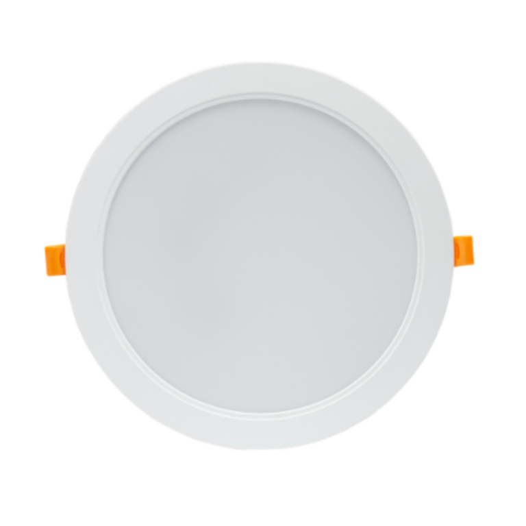 12W Ø14,5cm LED indbygningspanel - IP54 udendørs, Hul: Ø12 cm, Mål: Ø14,5 cm