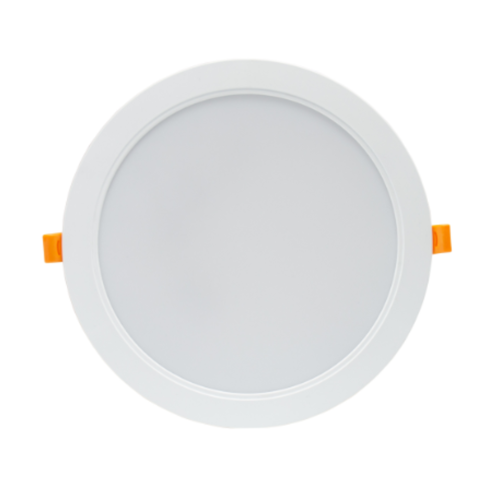 12W Ø14,5cm LED indbygningspanel - IP54 udendørs, Hul: Ø12 cm, Mål: Ø14,5 cm