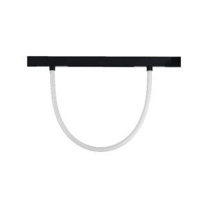 12W magnetisk LED flex skinnespot, 1m - CCT, dæmpbar, sort, fleksibelt rør til magnetskinne