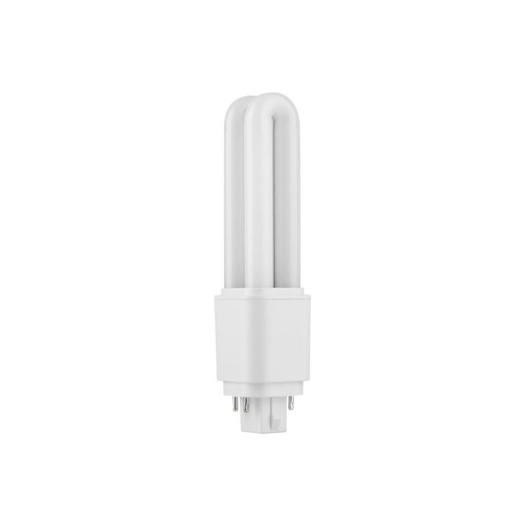 14,3cm / 6W G24q LED pære - 850lm, 4-pin, opal glas, 3000K