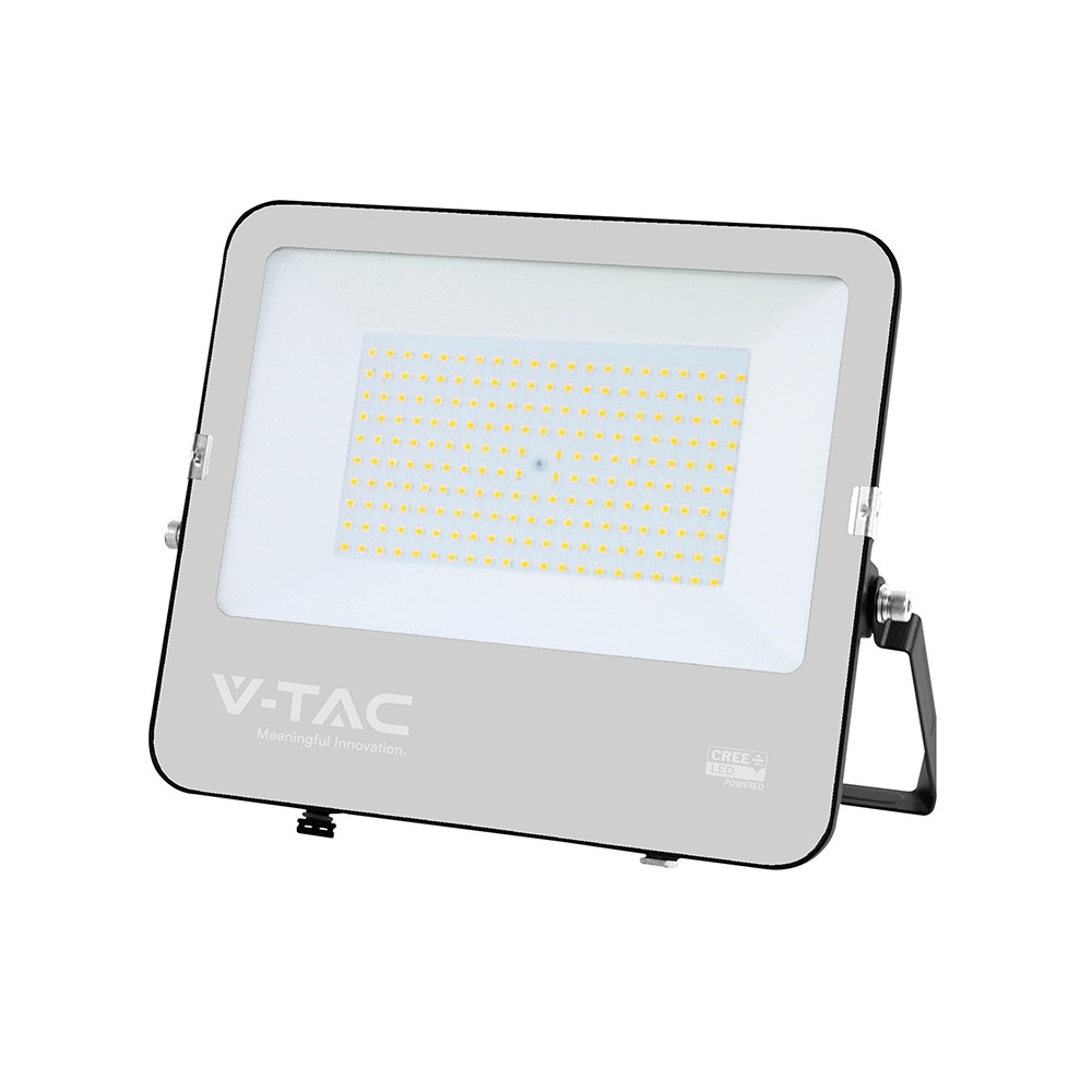 150W LED projektør, Slimline - 135lm/W, CREE chip, IP65, sort hus, 6 års garanti