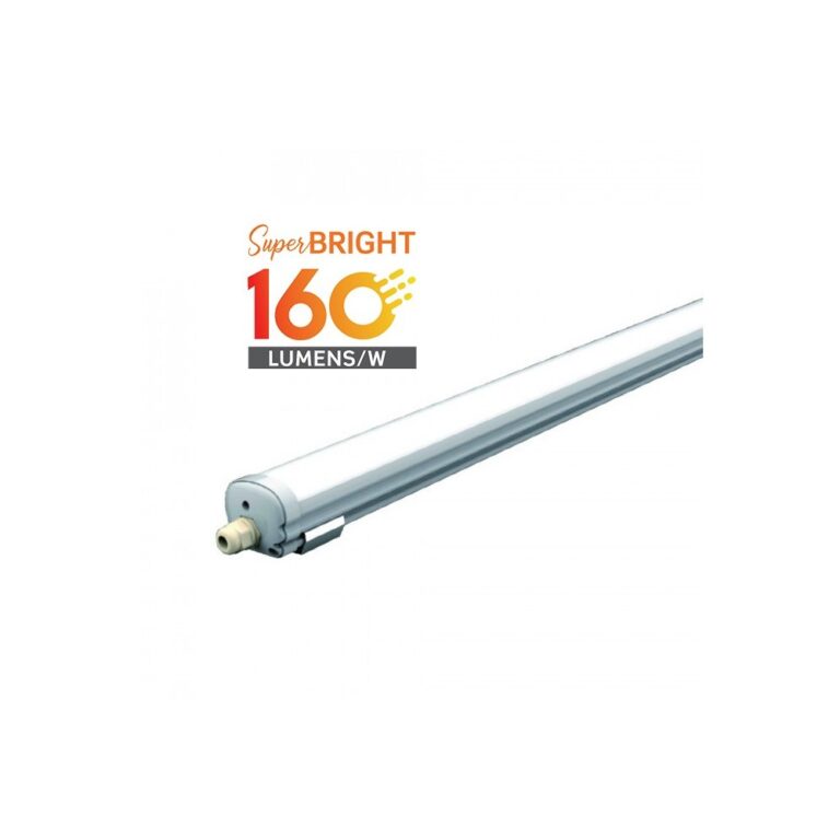 150cm 160lm/W 32W vandtæt komplet LED armatur, Gennemfortrådet - 5120lm, IP65