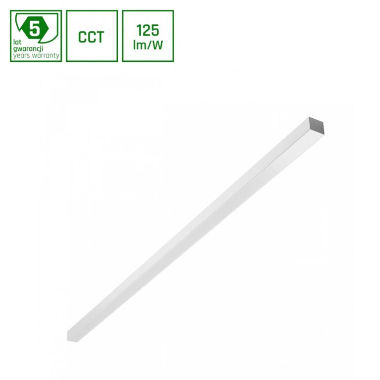 150cm 30W/40W/50W ALLDAY BASIC LED loftlampe - 3CCT, 115Â°, hvid, 150cm lang