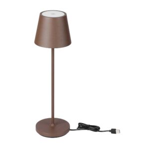 1,5W LED - Bordlampe, Touch, Dæmpbar, 3000K, IP54, Sand Corten Hus