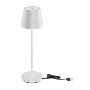 1,5W LED bordlampe - Touch dæmpbar, 3000K, IP54, sandhvid, hus