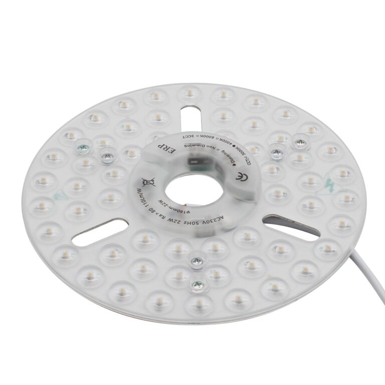 16cm / 24W Dæmpbar LED indsats med linser - Flicker free, erstat G24, cirkelrør og kompaktrør