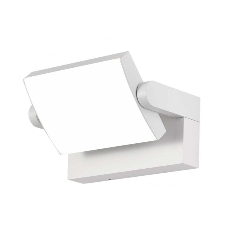 17W hvid roterbar LED væglampe - 150lm/W, IP65, 3000K, 350Â° justerbar, udendørs, inkl. lyskilde