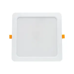 18W 17x17cm LED indbygningspanel - IP54 udendørs, Hul: 14,5 x 14,5 cm, Mål: 17 x 17 cm