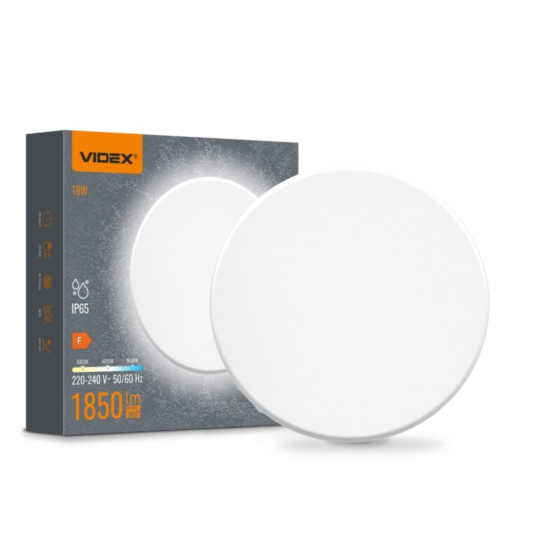 18W LED bulkhead væglampe - IP65, 3CCT, hvid, 1850lm, udendørs/indendørs