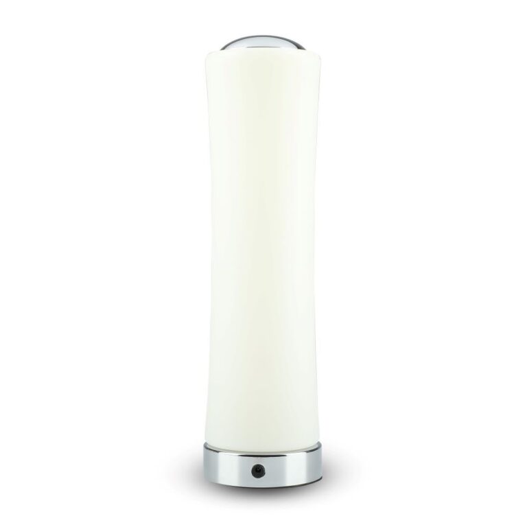 18W LED designer bordlampe - Touch dæmpbar, 1200lm, 3000K, krom finish